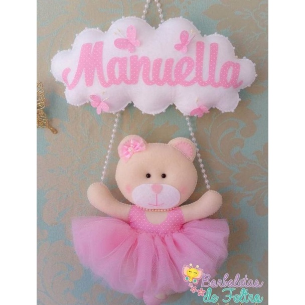 gantungan nama flanel/hiasan dinding/dekorasi kamar anak