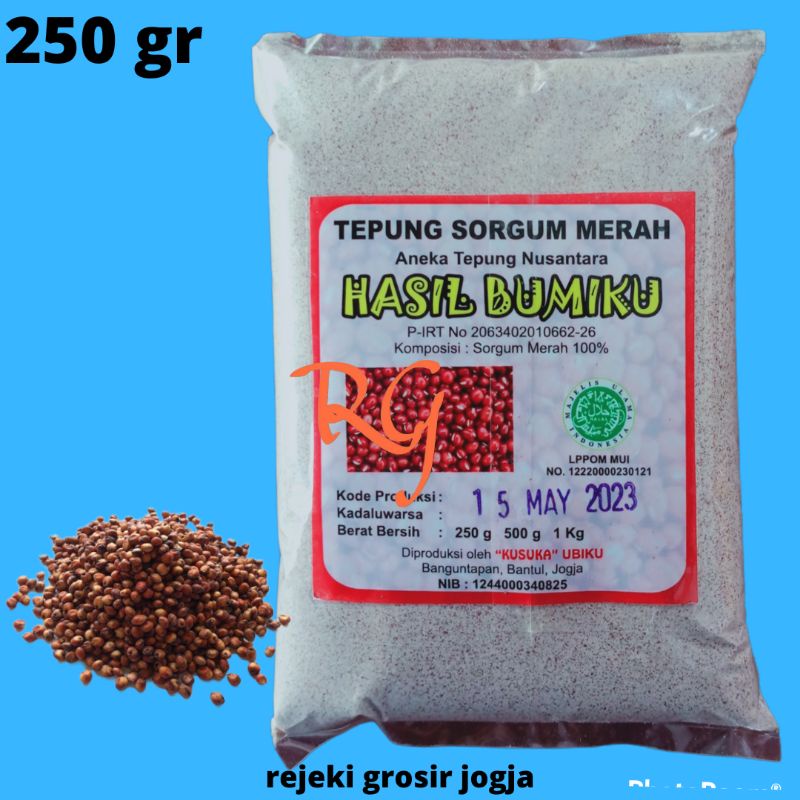 

Tepung Sorghum Merah Organik kemasan 250 gram/Tepung Sorgum Merah Organik kemasan 250 gram/Tepung Biji Sorgum Merah Organik kemasan 250 gram/Tepung Cantel Merah kemasan 250 gram/Tepung MPASI Sorgum Merah Organik/Tepung Sorgum Merah Gluten Free Organik