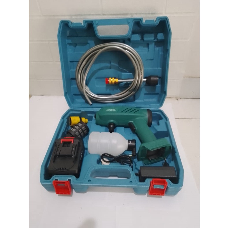 POWER SHARE MODEL MAILTANK JET CLEANER 24V CLENING GUN CAS BATERAI ALAT SEMPROT CORDLESS mesin jet cleaner cordless baterai 24v mailtank
