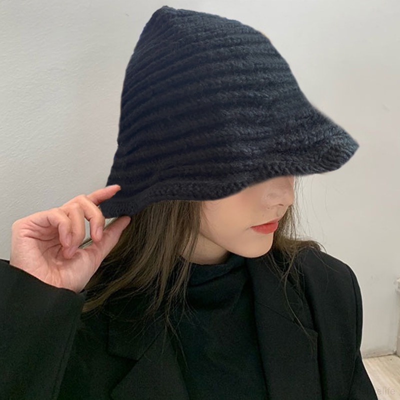 Topi Rajut Bahan Wol Gaya Korea Untuk Wanita