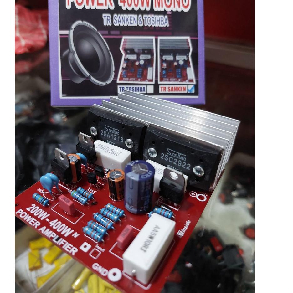 Harga Spesial power 400 watt lengkap transistor SANKEN + Pendingin