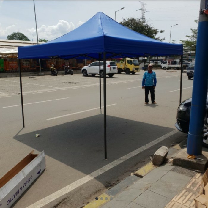 tenda lipat praktis impor UK 3x3 Ket besi 0,8