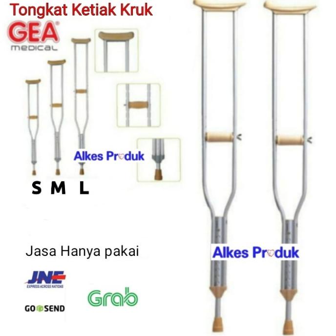 Tongkat Ketiak / Crutch / Tongkat Jalan / Tongkat Bantu Jalan / Kruk