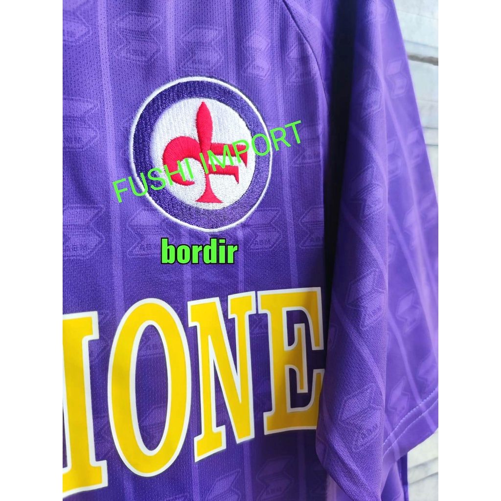 RETRO | Jersey Baju Bola Fiorentina Home 1989 1990 Grade Ori