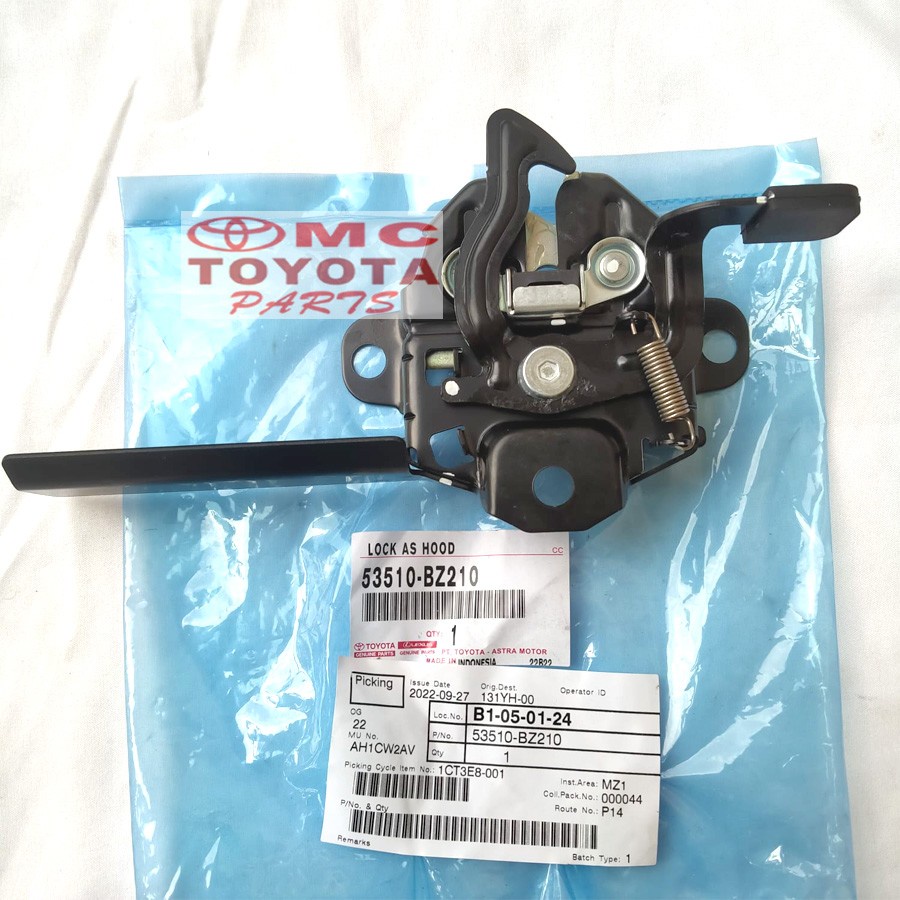 Pengunci Kap Mesin / Lock Assy Hood Agya Ayla 53510-BZ210