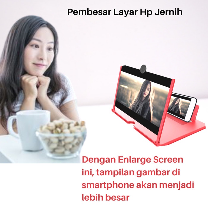 Kaca Pembesar Layar Hp 3d 14 Inch Kaca Bioskop Hp 3d