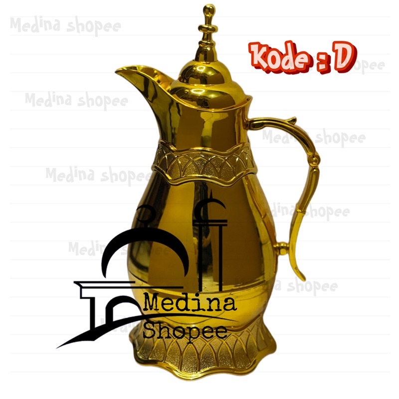 Termos gold / vacuum flask/ termos haji / termos zamzam/ teko arab