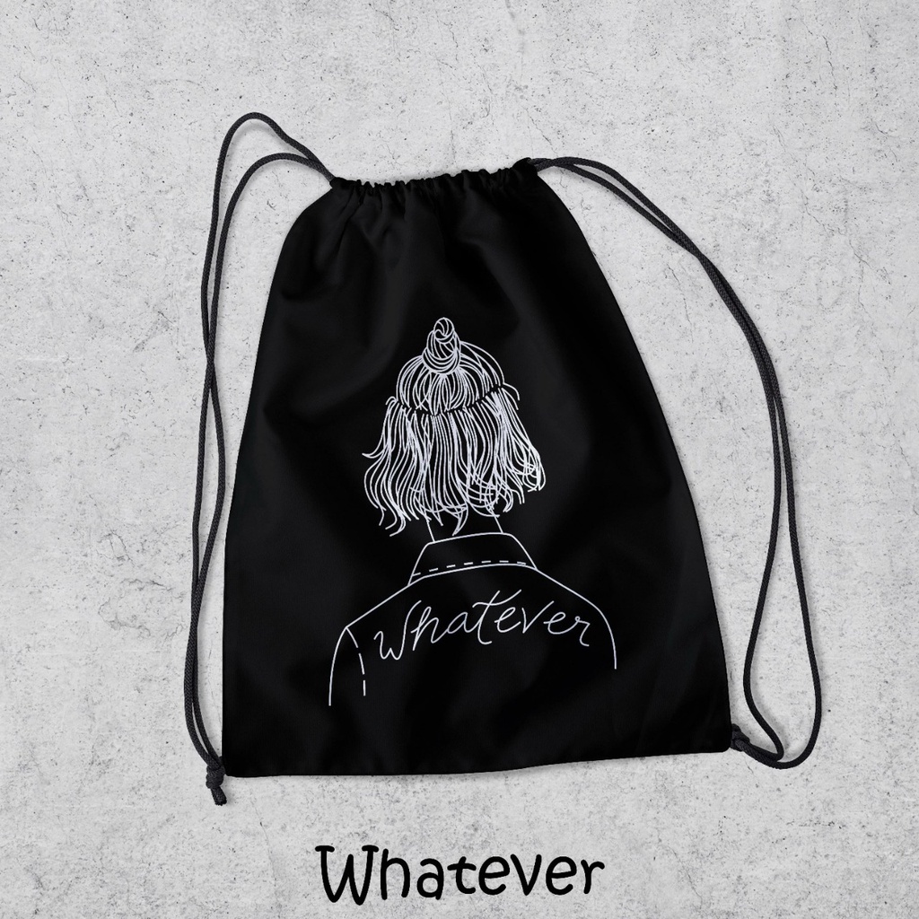 ZCO - Tas Serut Multifungsi Untuk Olahraga Sekolah Futsal Basket Berenang Tas Serut Love Yourself