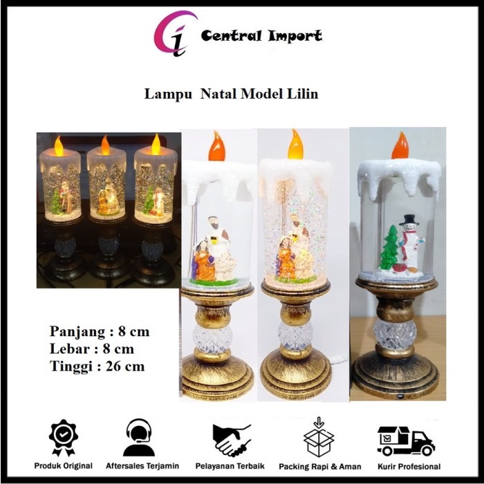 HIASAN NATAL - LAMPU NATAL - ACCESORIS NATAL MODEL LILIN