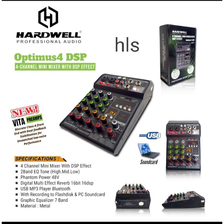 mixer 4 channel hardwell optimus 4