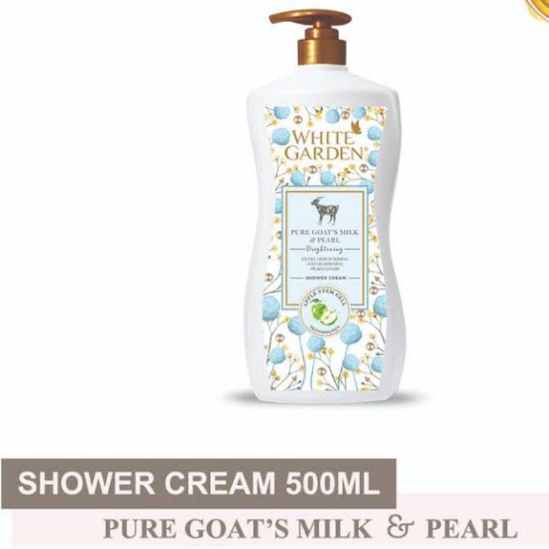 WHITE GARDEN SABUN CAIR GOAT'S MILK | BODY WASH 450 ML - 500 ML