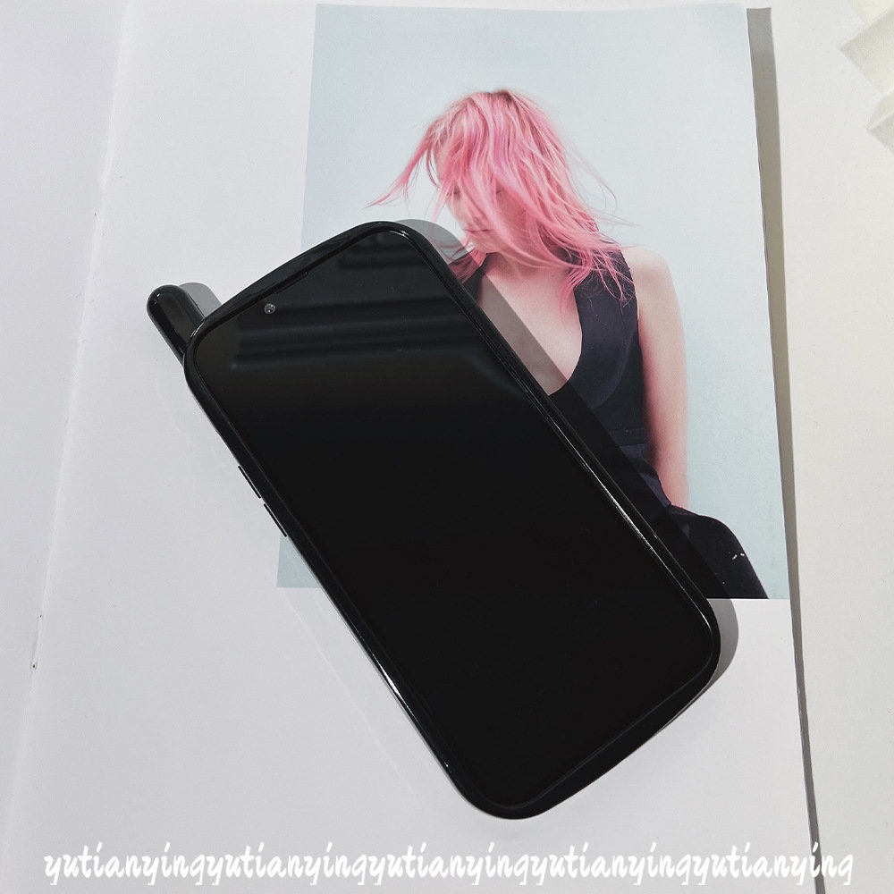 Soft Case Hp Gambar Hati + Pita Untuk IPhone 11promax / 13 / 14 / 12pro MAX / 7 / 8plus / XR / X / XS MAX / SE