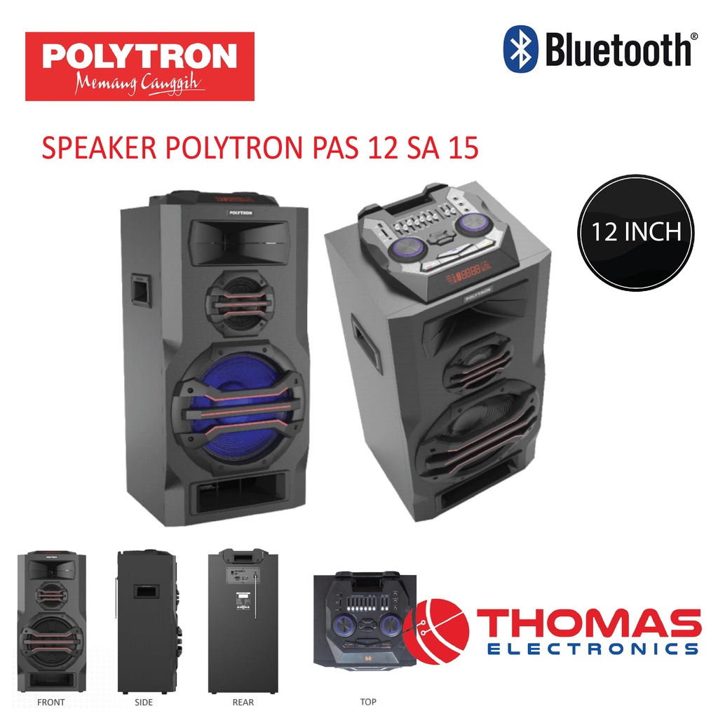 SPEAKER POLYTRON PAS 12 SA 15 NEW PORTABLE SPEAKER PAS 12SA15 Garansi Resmi