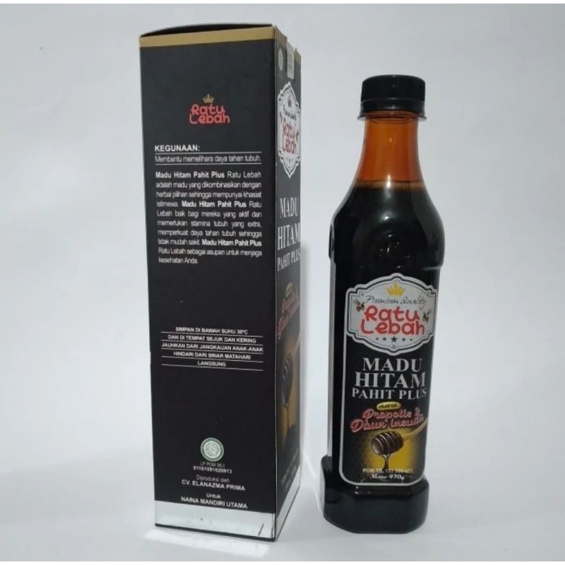 

madu Hitam Pahit Ratu lebah/madu hitam pahit plus propolis