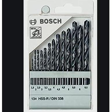 Bosch Hss-R 13 Pcs, 1.5 - 6.5 Mata Bor Besi Set Bosch Hss-R 13 Pcs