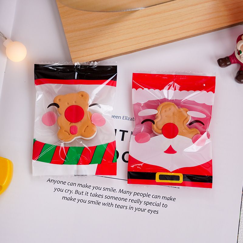 PLASTIK SEALER NASTAR COOKIES LUCU SANTA SNOWMAN CHRISTMAS 7x10 XM-20