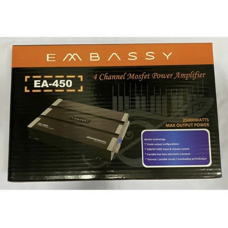 POWER EMBASSY EA-450 4 Channel 25000 watt