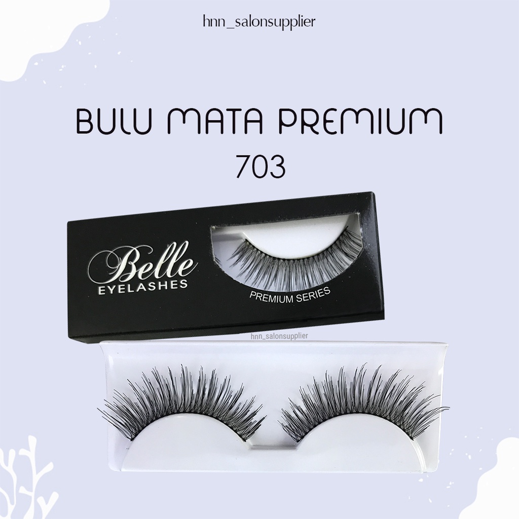 703 Bulu Mata Palsu Handmade Fake Eyelash Eye Lashes Lash Artifivial Belle Eyelashes
