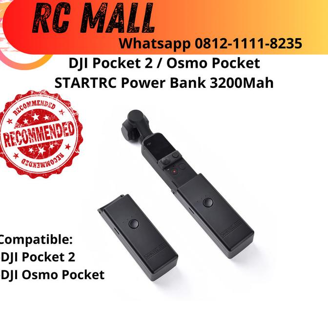 Battery Power Bank Dji Osmo Pocket 2 Charger Baterai 3200Mah Powerbank