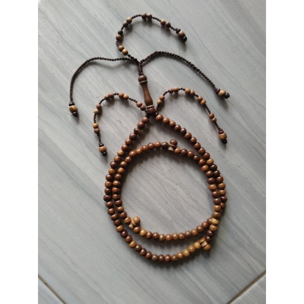 TASBIH GAHARU WANGI 100 BUTIR TASBIH TIJANI