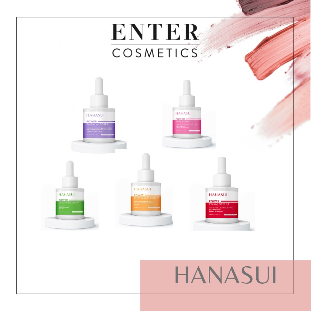HANASUI SERUM POWER SERIES -BRIGHT BAKUCHIOL ACNE PEELING BARRIER BPOM