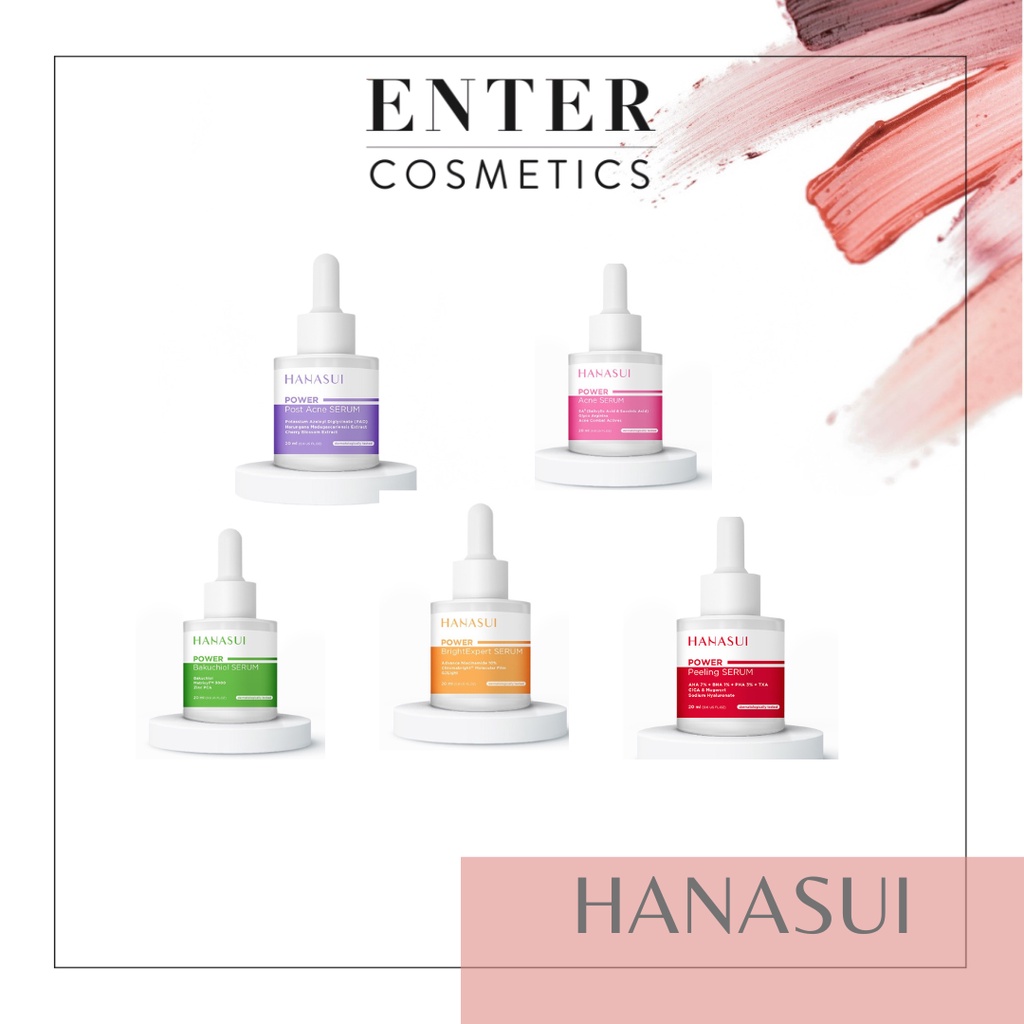 HANASUI SERUM POWER SERIES -BRIGHT BAKUCHIOL ACNE PEELING BARRIER BPOM