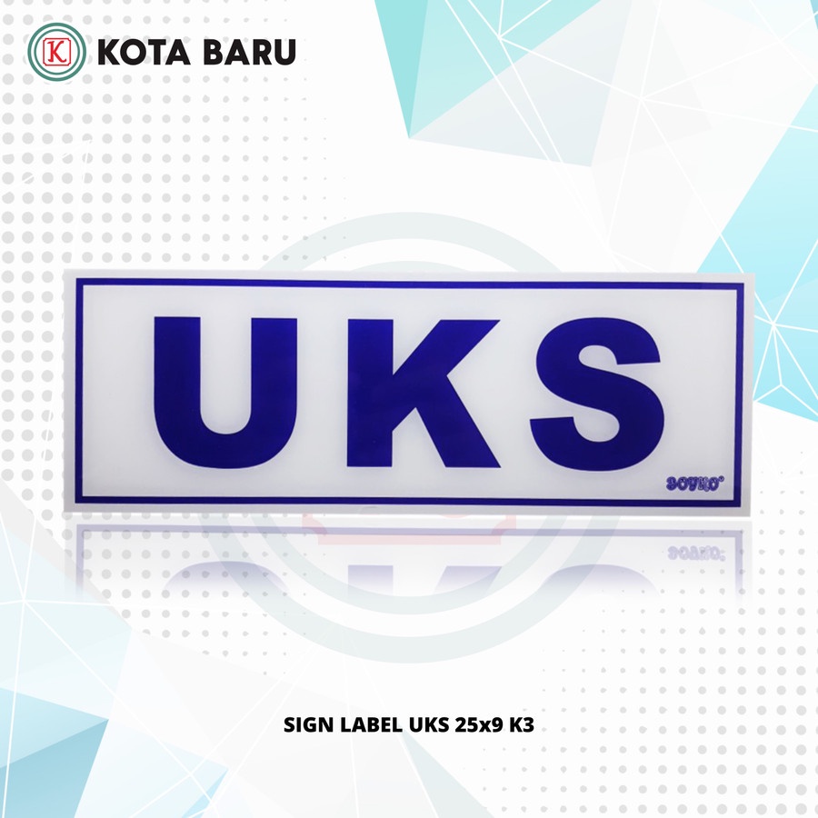 

SIGN LABEL UKS 25x9 K3