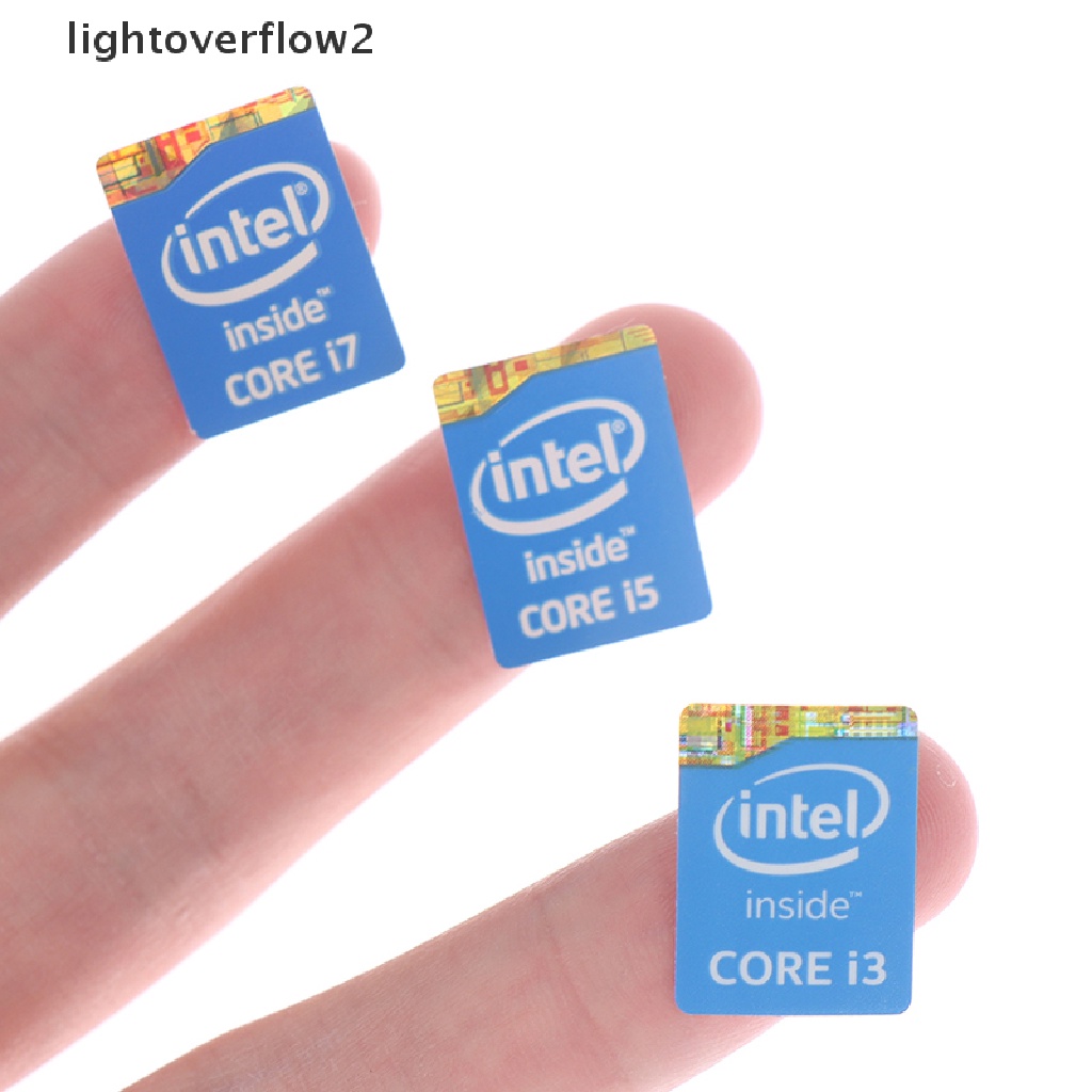 (lightoverflow2) 5pcs Stiker Label 4th Generation Intel Core I3 I5 I7 Untuk Dekorasi Notebook