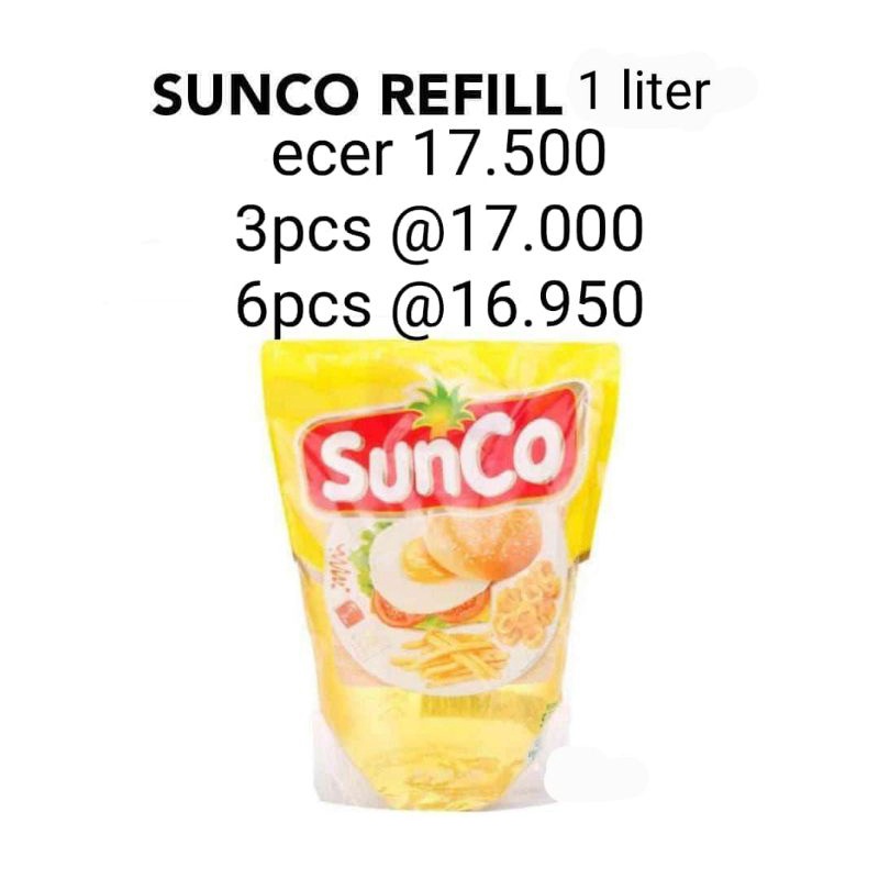 

Minyak SUNCO REFILL 1 LT