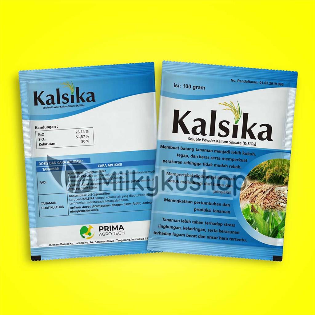 PUPUK ORGANIK KALSIKA 100 GRAM PER SACHET KEMASAN PABRIK