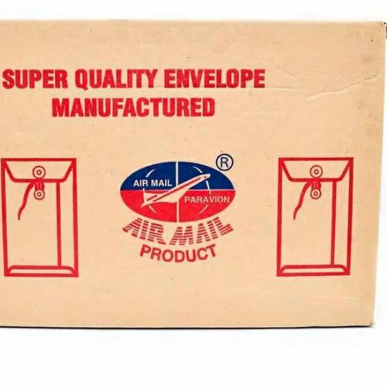 

BAYAR DITEMPAT✔️Amplop Tali Coklat Air Mail Folio ( F4 )|KD9