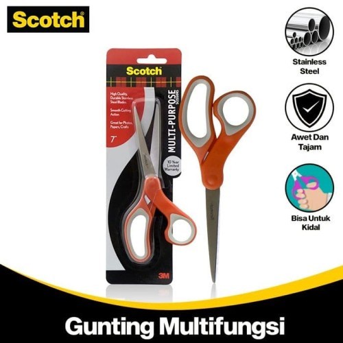 

Terbatas 3M Scotch 1427 Multipurpose Scissor 7" (Gunting Serba Guna 7 In) Terlaris