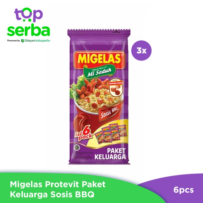 

SALE Migelas Protevit Paket Keluarga Sosis BBQ x3