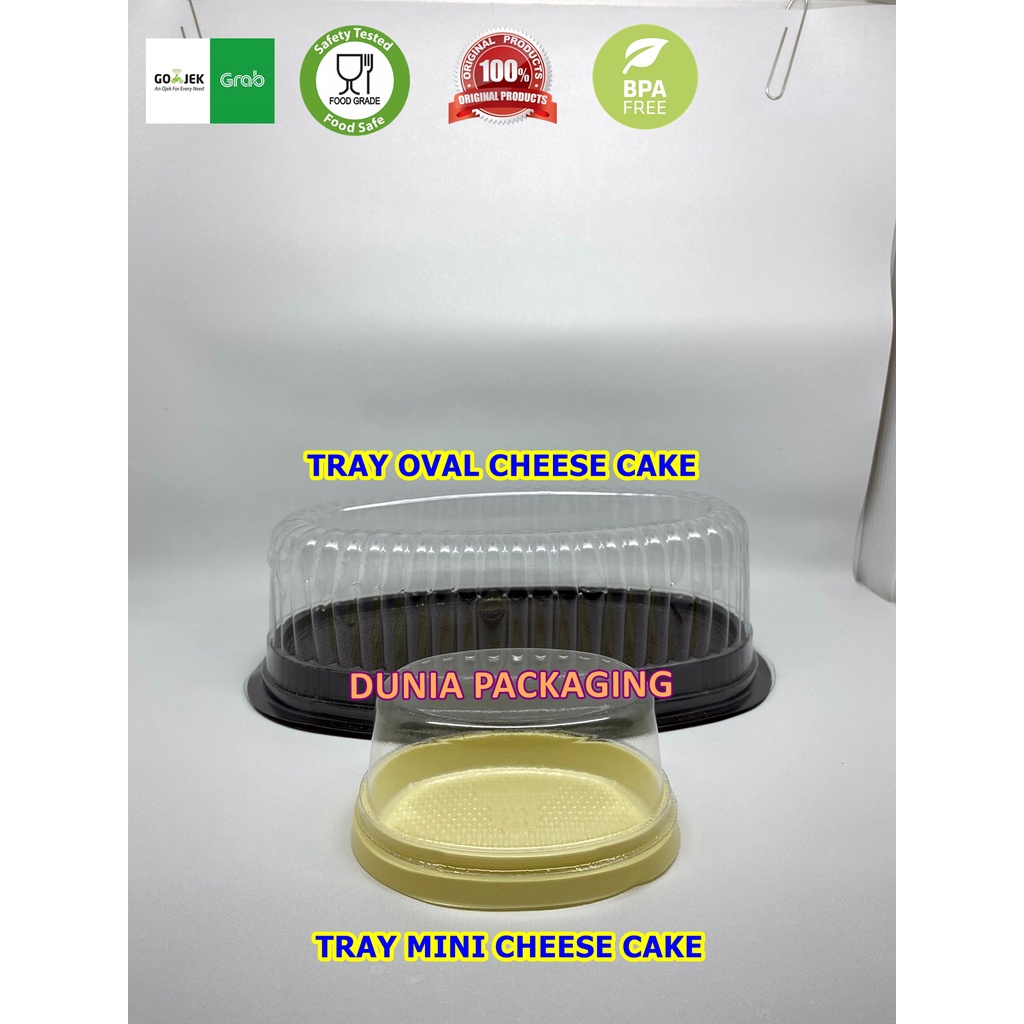 MIKA TRAY OVAL CHEESE CAKE BESAR DAN MINI TART MEDAN