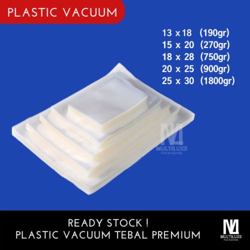 PLASTIK VACUUM POLOS/PLASTIK VACUUM MAKANAN FROZEN FOOD