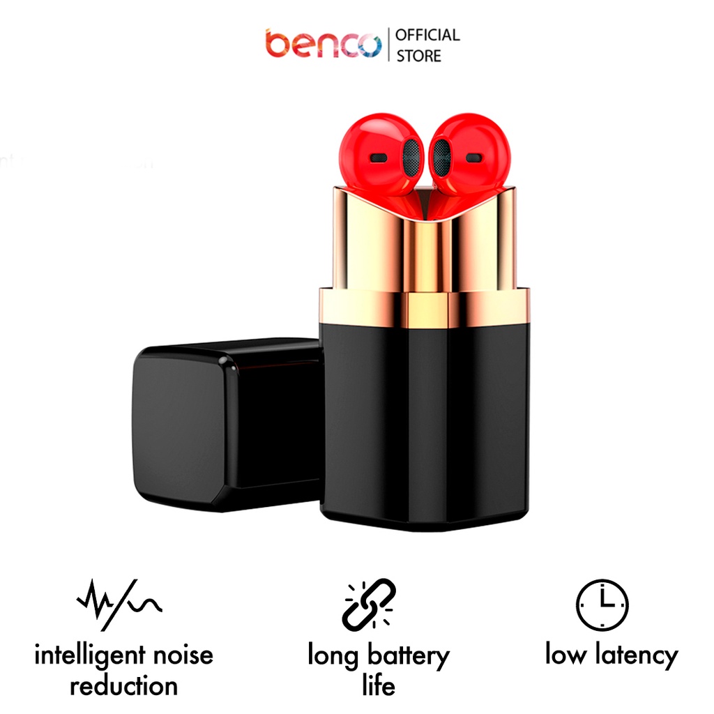 BENCO TWS X99 BT5.1 Android/Ios Touch Control Headphone Design Lipstick