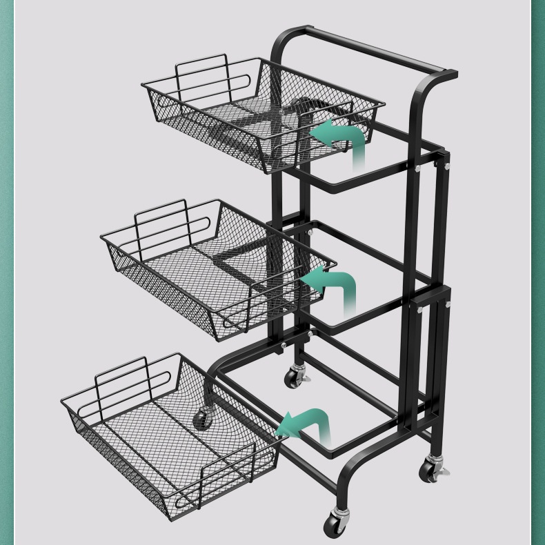 Rak Susun Serbaguna Rak Susun Rak Troli Susun Roda 3 Susun Rak Troly Besi Tempat Penyimpanan Rak Salon Organizer Rack Rak Kamar Tidur Dapur Kamar Mandi Dengan Roda Rak susun Besi Besar Portable Minimalis Serbaguna Rak Bayi Besar Gantung Aesthetic Dorong S
