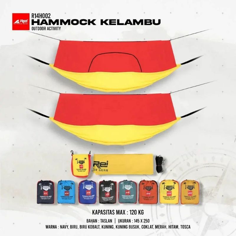 Hammock Kelambu Original Arei Outdoorgear || tempat tidur gantung kelambu anti nyamuk
