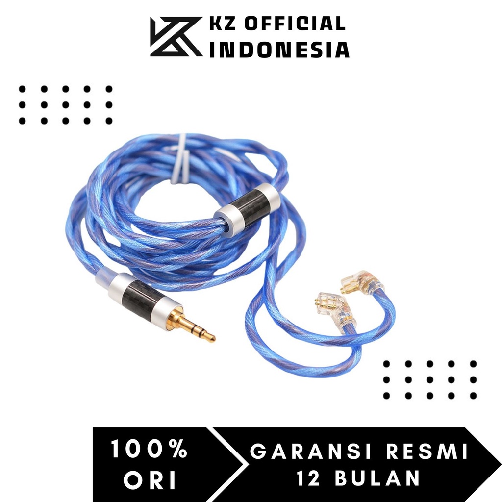 KZ OCC SPC 6N Very High Purity Copper Upgrade Blue Cable Earphone