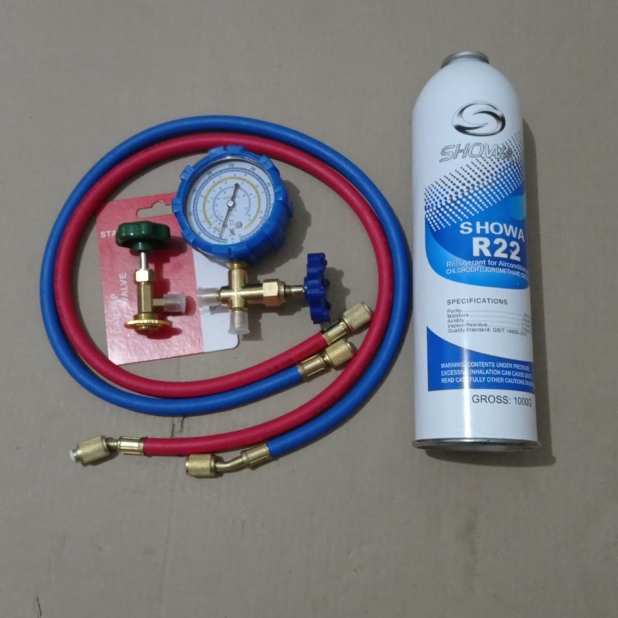 Paket isi ac rumah R22 AC rumah Showa Refrigerant