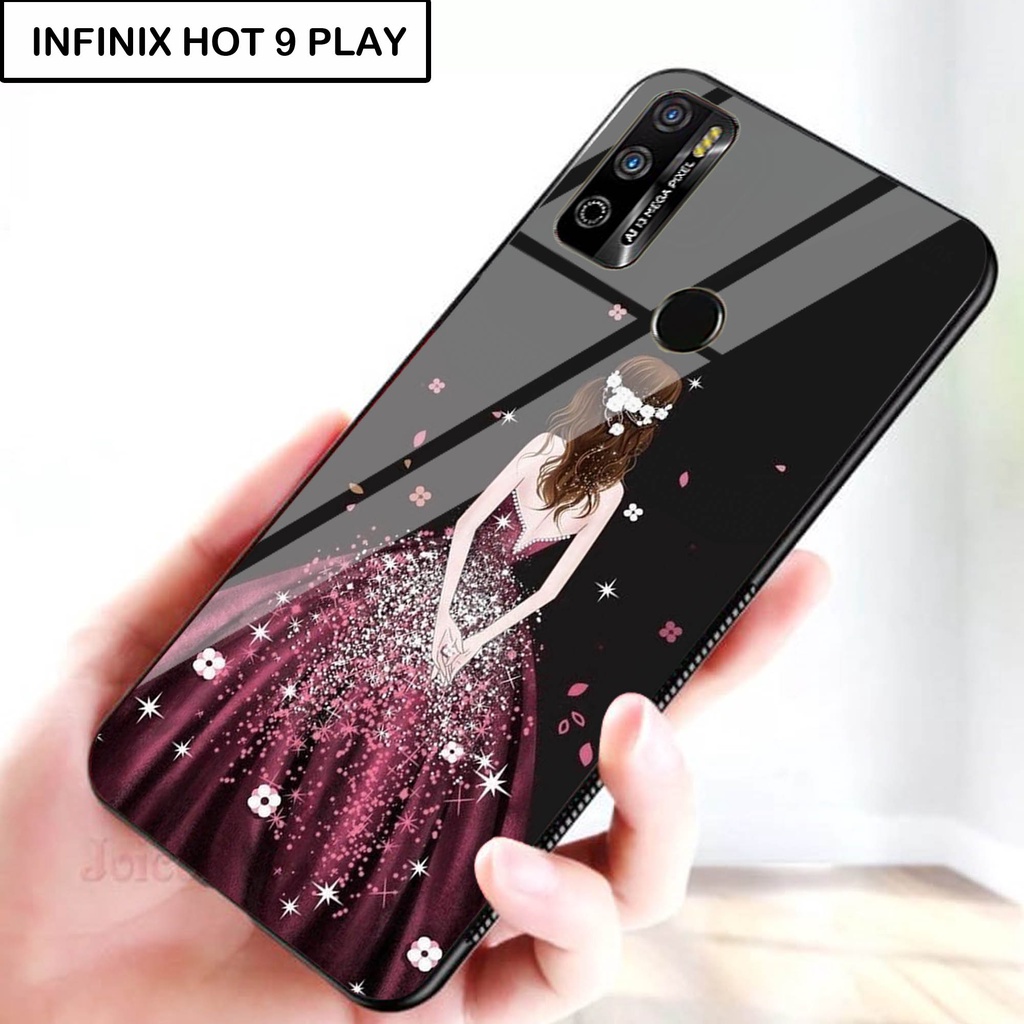 Softcase Kaca For INFINIX HOT 9 PLAY - Case Handphone INFINIX HOT 9 PLAY [T05].