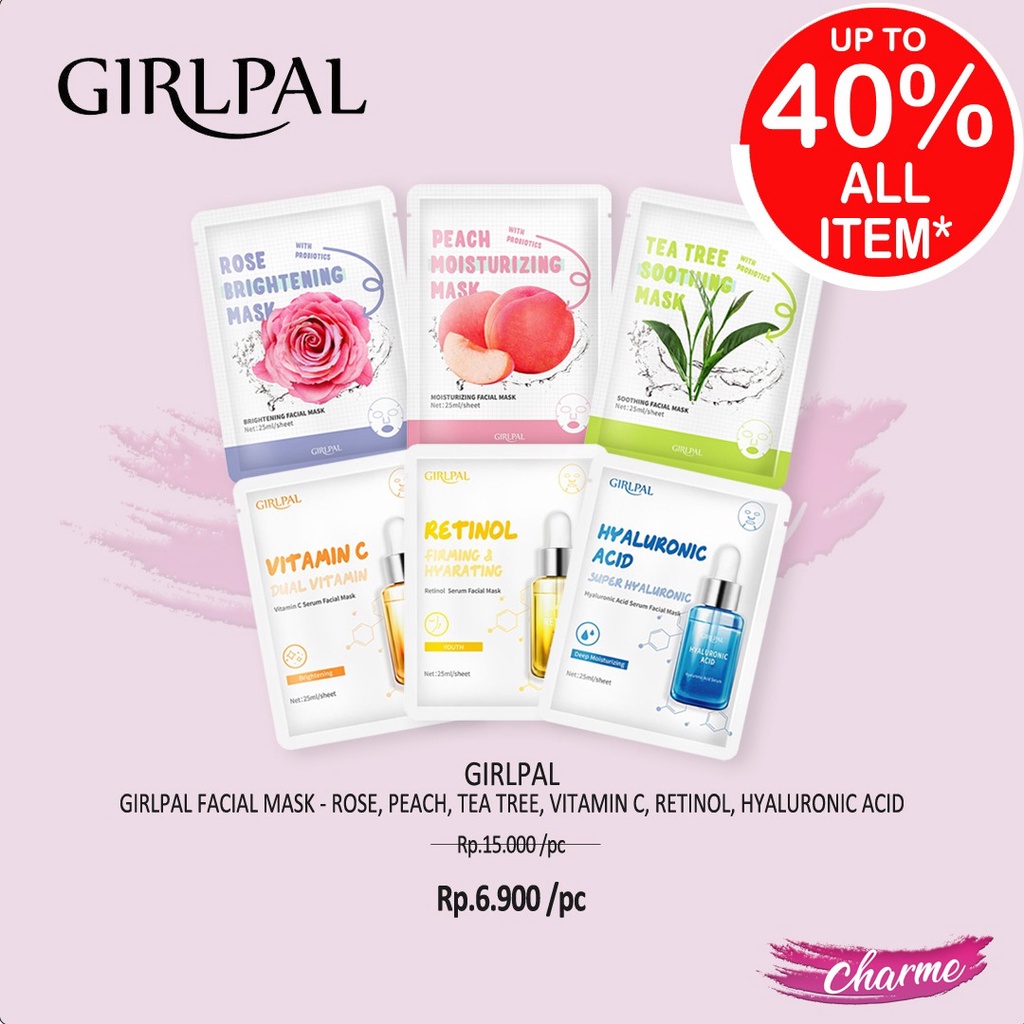 (READY &amp; ORI) GIRLPAL VITAMIN C SERUM FACIAL MASK