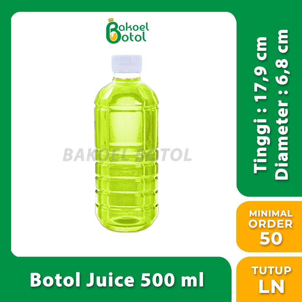 Botol Juice 500ml / Botol Plastik PET Murah / Botol Plastik 500 ml