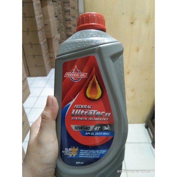 OLI FEDERAL OIL SUPREME XX SAE 10W-40 API SJ JASO MA ISI 800 ML