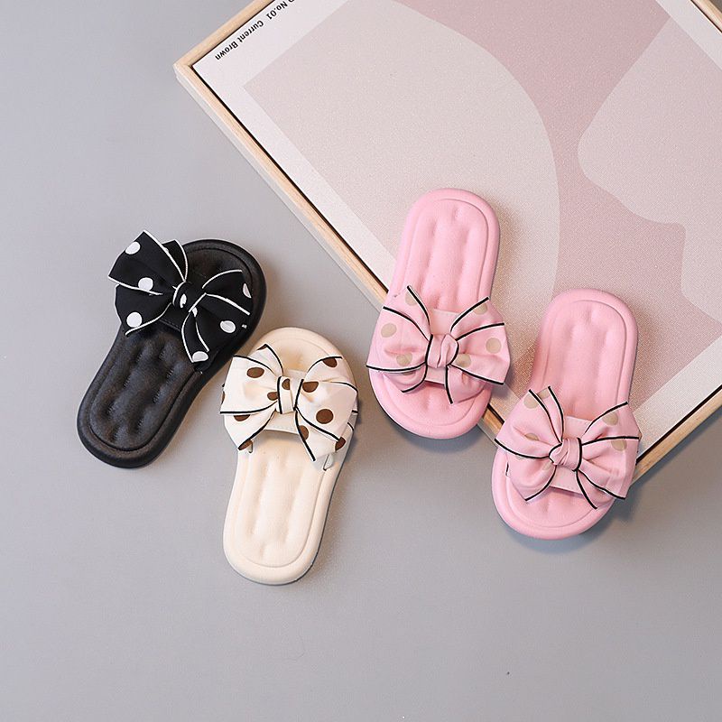 Sandal Selop Anak Perempuan Motif Pita Polkadot Sandal Pita Anak Perempuan Terbaru Sandal Anak Import