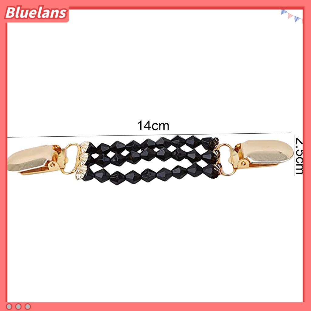 Bluelans Collar Clip Anti-deform Eye-catching Alloy Cardigan Collar Clip for Women