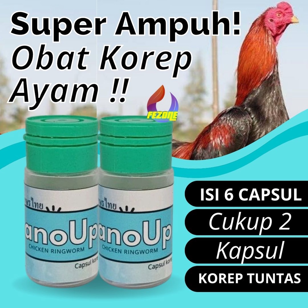 Obat Korep Kurap Jamur Ayam Ampuh Anoup Capsul FEZONE