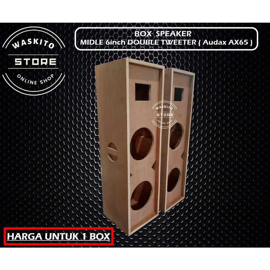 Box Speaker Midle 6 Inch Double Plus Tweter