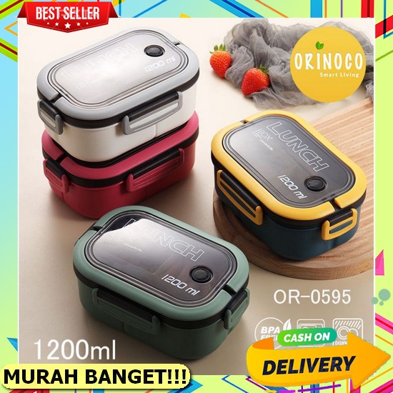 Tempat Makan Kotak Tempat Makan Lunch Box Anak Laki Laki Minion Hologram Sekat 3 (Q9B1) Kotak Makan 