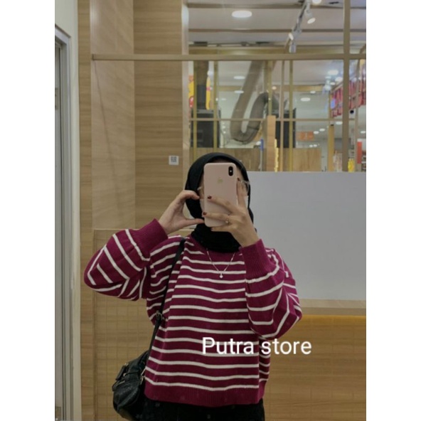 JESSICA OUTHER - SWEATER CROP TOP WANITA TERBARU